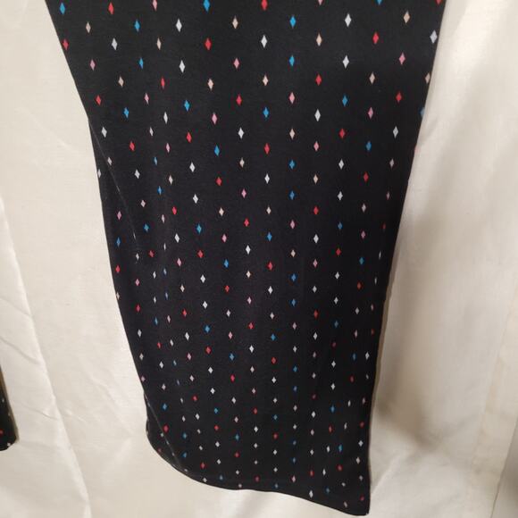 Women's 3XL Black Pajama Pants with Diamond Pattern - Picture 15 of 15
